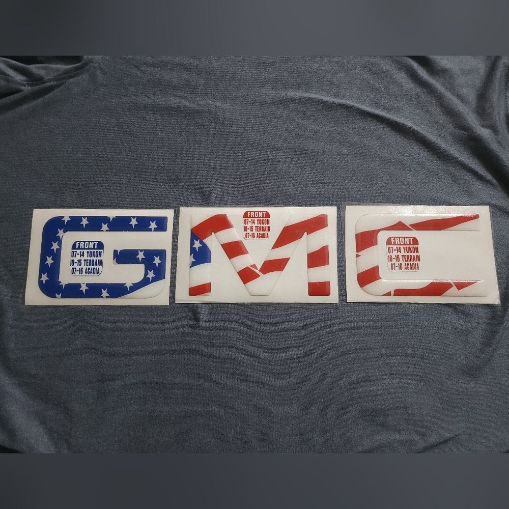 Patriotic GMC Car Emblems